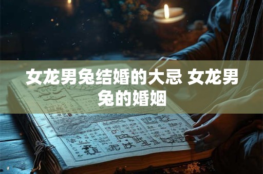 女龙男兔结婚的大忌 女龙男兔的婚姻