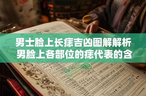 男士脸上长痣吉凶图解解析 男脸上各部位的痣代表的含义
