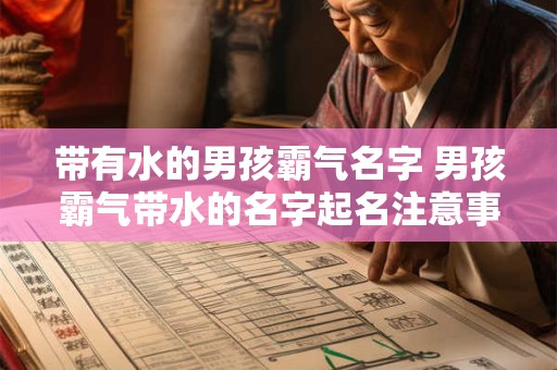 带有水的男孩霸气名字 男孩霸气带水的名字起名注意事项