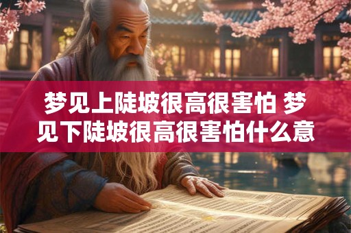 梦见上陡坡很高很害怕 梦见下陡坡很高很害怕什么意思
