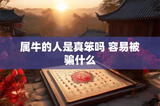 属牛的人是真笨吗 容易被骗什么