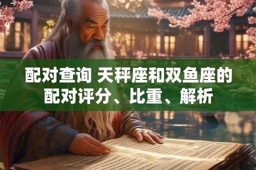 配对查询 天秤座和双鱼座的配对评分、比重、解析