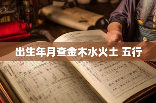 出生年月查金木水火土 五行
