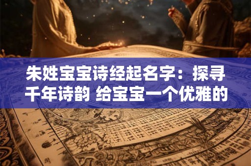 朱姓宝宝诗经起名字：探寻千年诗韵 给宝宝一个优雅的名字