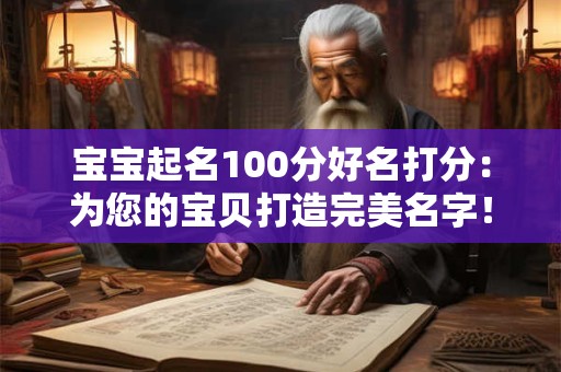 宝宝起名100分好名打分：为您的宝贝打造完美名字！