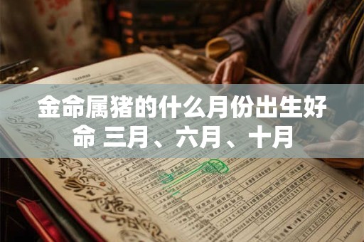 金命属猪的什么月份出生好命 三月、六月、十月