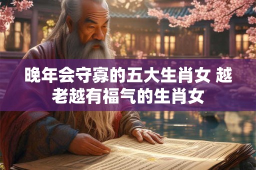 晚年会守寡的五大生肖女 越老越有福气的生肖女