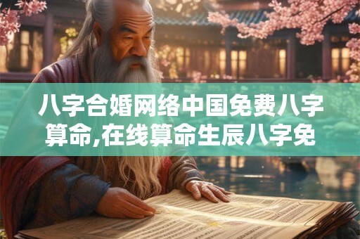 八字合婚网络中国免费八字算命,在线算命生辰八字免费