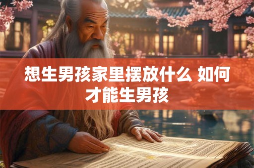 想生男孩家里摆放什么 如何才能生男孩
