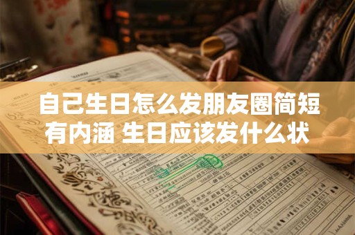 自己生日怎么发朋友圈简短有内涵 生日应该发什么状态