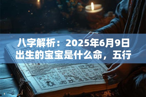 八字解析：2025年6月9日出生的宝宝是什么命，五行缺什么