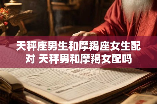 天秤座男生和摩羯座女生配对 天秤男和摩羯女配吗
