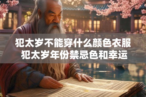 犯太岁不能穿什么颜色衣服 犯太岁年份禁忌色和幸运色
