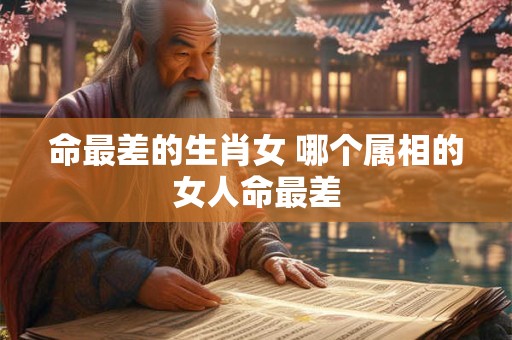 命最差的生肖女 哪个属相的女人命最差