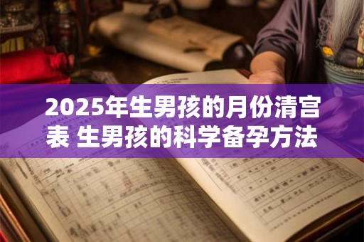 2025年生男孩的月份清宫表 生男孩的科学备孕方法！