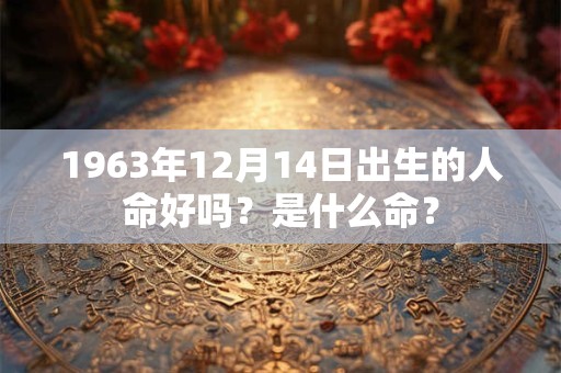 1963年12月14日出生的人命好吗？是什么命？