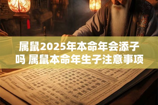 属鼠2025年本命年会添子吗 属鼠本命年生子注意事项