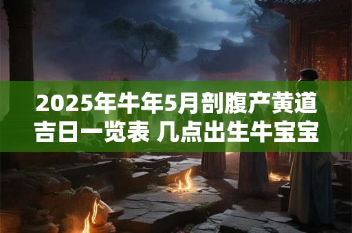 2025年牛年5月剖腹产黄道吉日一览表 几点出生牛宝宝最好
