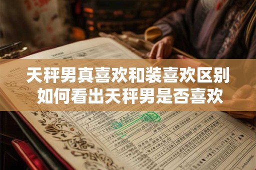 天秤男真喜欢和装喜欢区别 如何看出天秤男是否喜欢