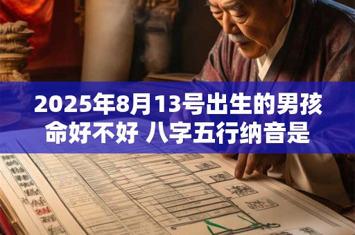 2025年8月13号出生的男孩命好不好 八字五行纳音是什么 2025年8月13号出生的男孩命好不好 八字五行纳音是什么