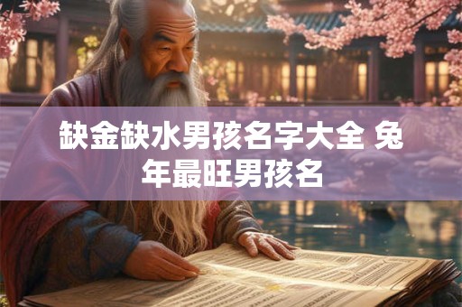 缺金缺水男孩名字大全 兔年最旺男孩名