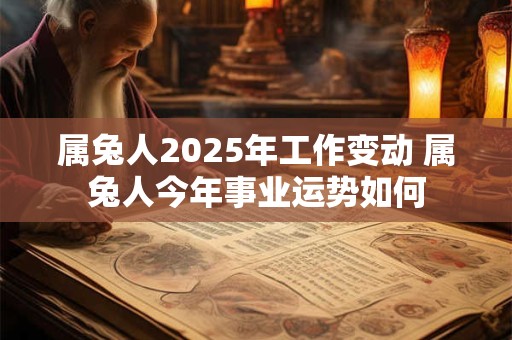 属兔人2025年工作变动 属兔人今年事业运势如何