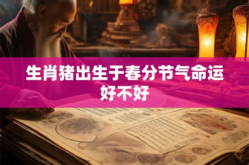 生肖猪出生于春分节气命运好不好