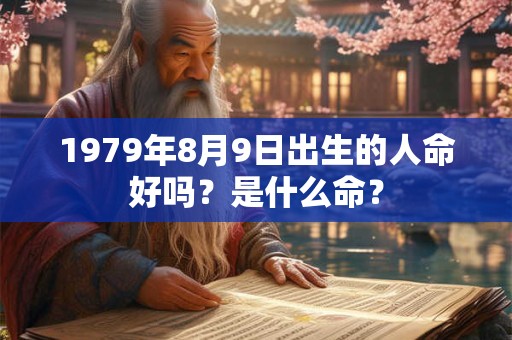 1979年8月9日出生的人命好吗？是什么命？