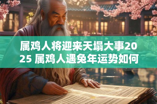 属鸡人将迎来天塌大事2025 属鸡人遇兔年运势如何