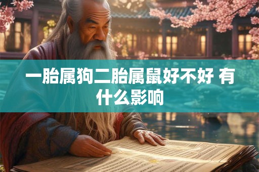 一胎属狗二胎属鼠好不好 有什么影响