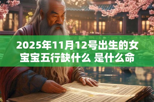 2025年11月12号出生的女宝宝五行缺什么 是什么命