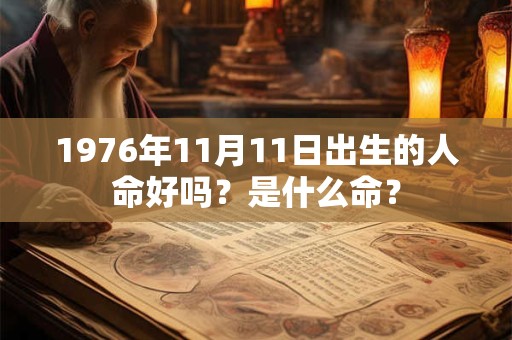 1976年11月11日出生的人命好吗？是什么命？