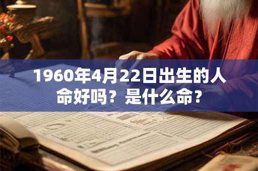 1960年4月22日出生的人命好吗？是什么命？
