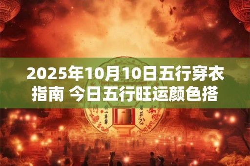 2025年10月10日五行穿衣指南 今日五行旺运颜色搭配