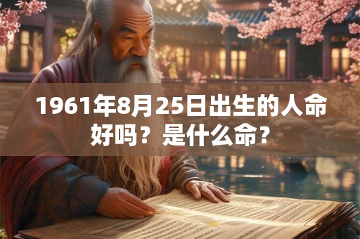 1961年8月25日出生的人命好吗？是什么命？