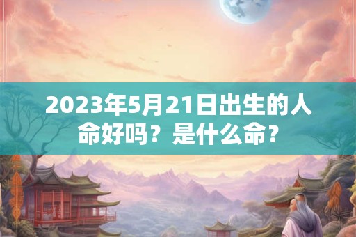 2023年5月21日出生的人命好吗？是什么命？