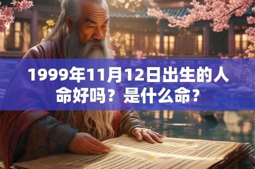 1999年11月12日出生的人命好吗？是什么命？