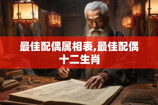 最佳配偶属相表,最佳配偶十二生肖