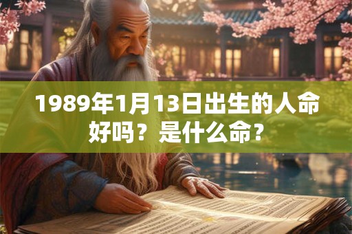 1989年1月13日出生的人命好吗？是什么命？