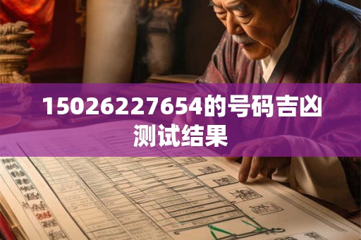 15026227654的号码吉凶测试结果