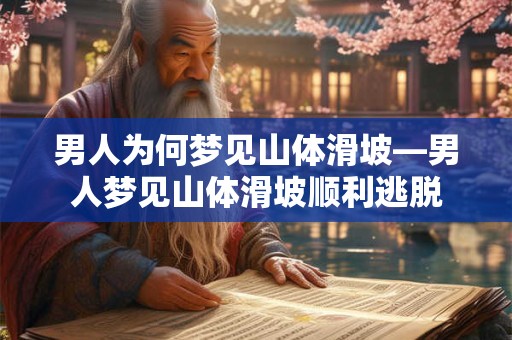 男人为何梦见山体滑坡—男人梦见山体滑坡顺利逃脱