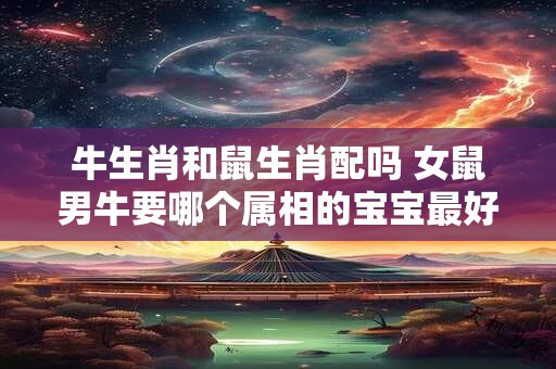 牛生肖和鼠生肖配吗 女鼠男牛要哪个属相的宝宝最好
