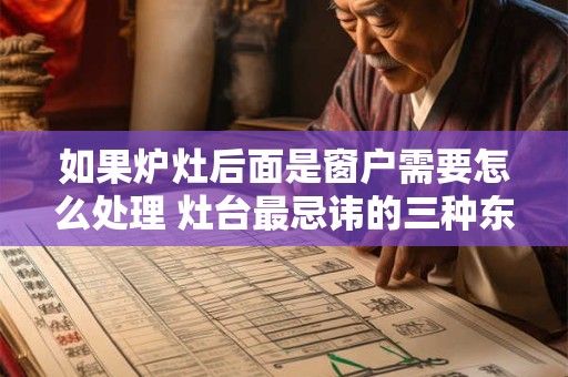 如果炉灶后面是窗户需要怎么处理 灶台最忌讳的三种东西
