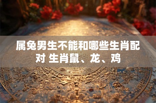 属兔男生不能和哪些生肖配对 生肖鼠、龙、鸡