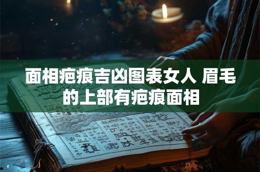 面相疤痕吉凶图表女人 眉毛的上部有疤痕面相