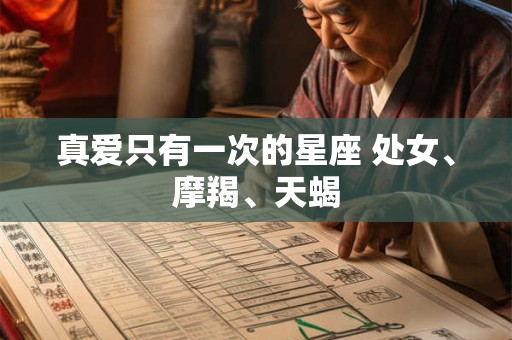 真爱只有一次的星座 处女、摩羯、天蝎