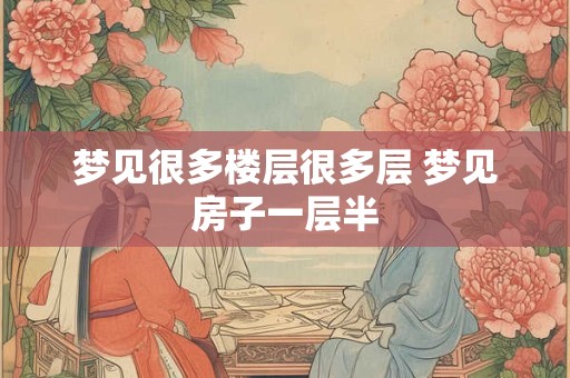 梦见很多楼层很多层 梦见房子一层半