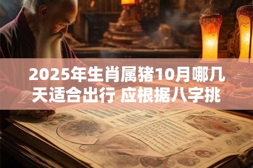 2025年生肖属猪10月哪几天适合出行 应根据八字挑选