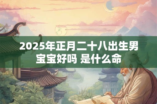 2025年正月二十八出生男宝宝好吗 是什么命