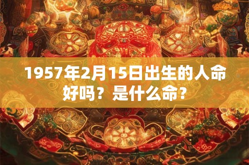 1957年2月15日出生的人命好吗？是什么命？